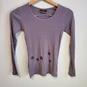 Purple Long Sleeve Top